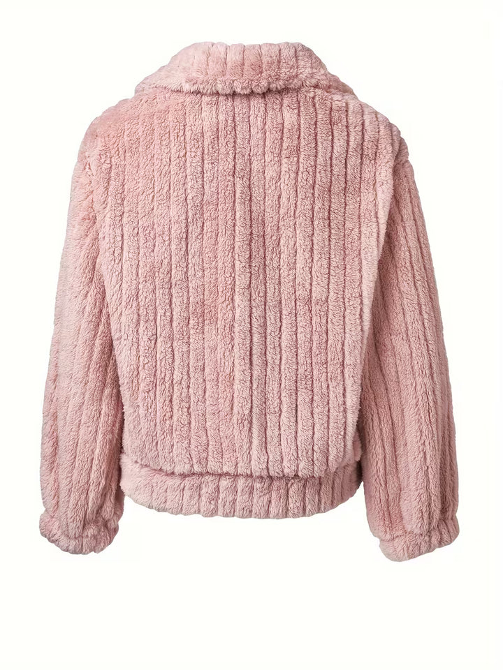 Amira Ribbed Fleece Sherpa