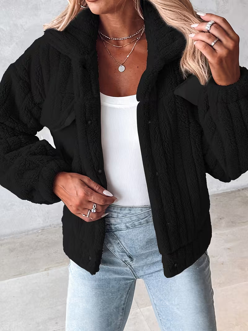 Amira Ribbed Fleece Sherpa