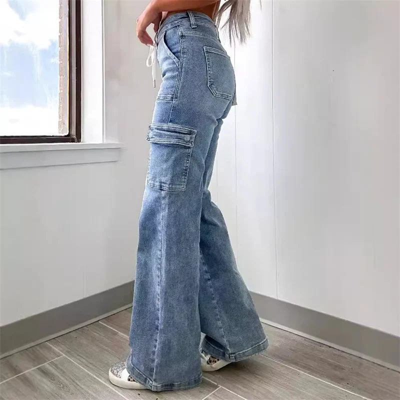 Harper Wide-Leg Cargo Jean