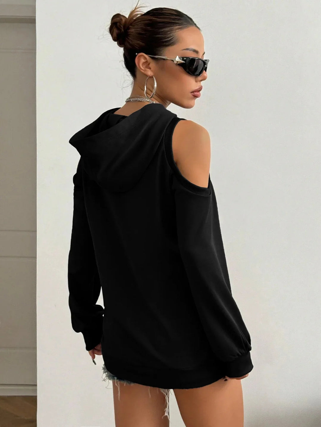 Essentia Off-Shoulder Hoodie