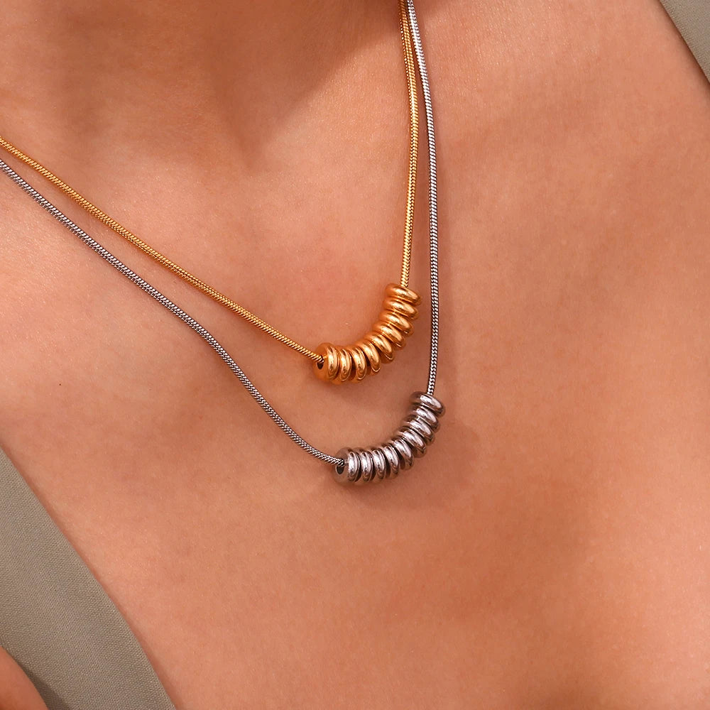 Halo Disc Chain Necklace