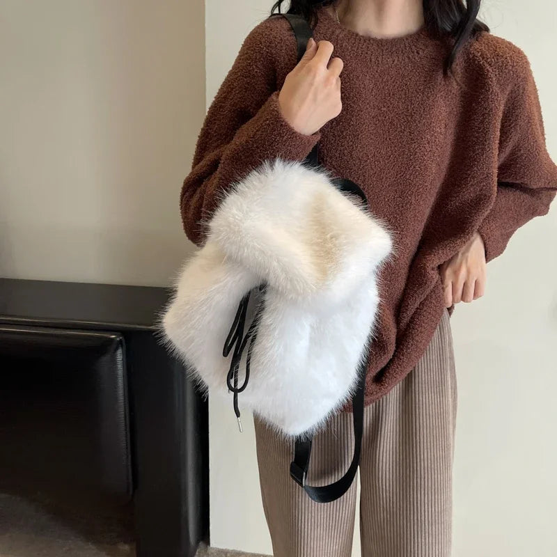 Plush Theory Faux Fur Backpack