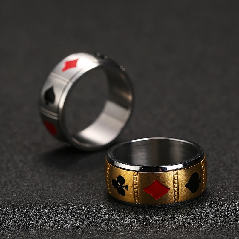 Ace of Steel Spinner Ring