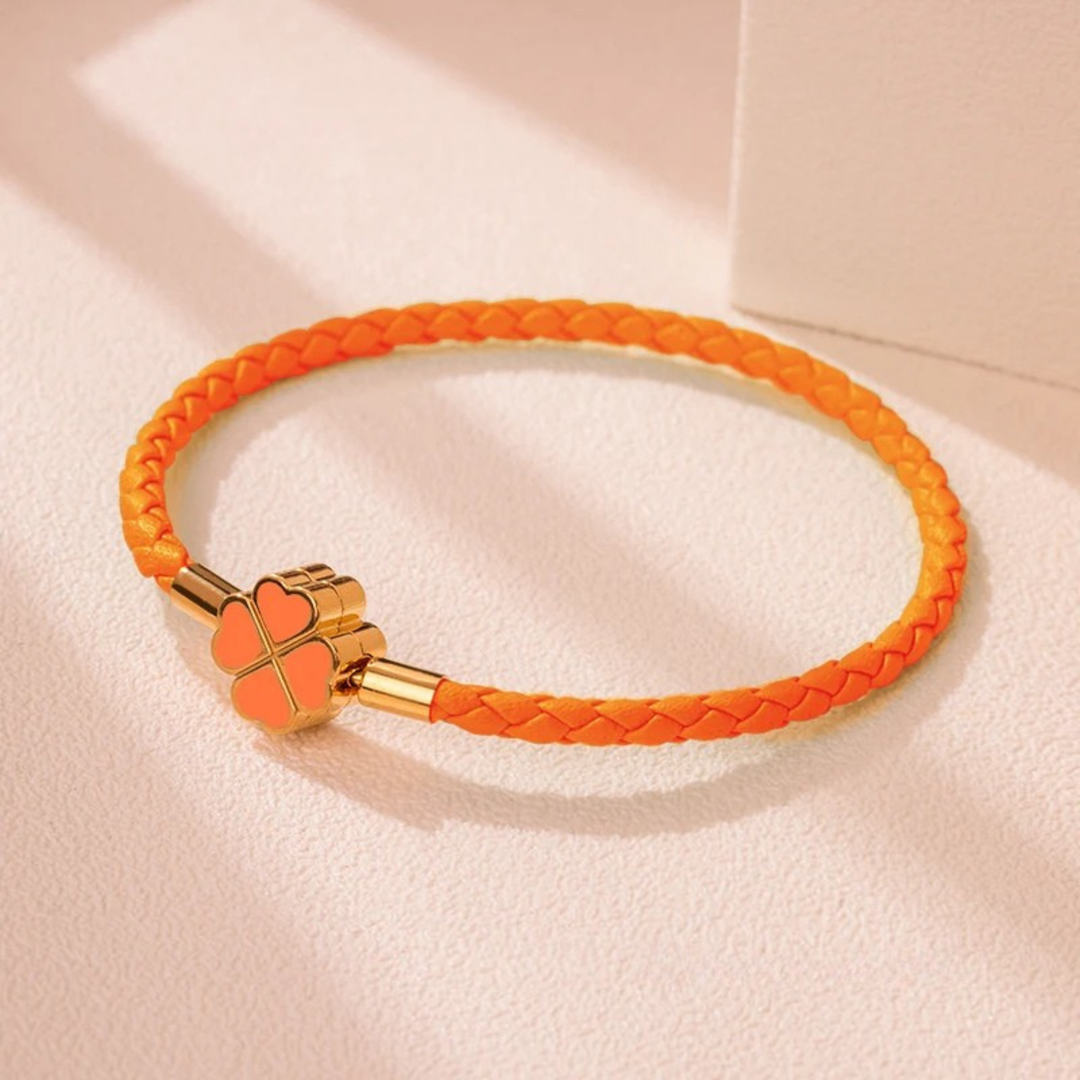 Four-Leaf Braided Bracelet