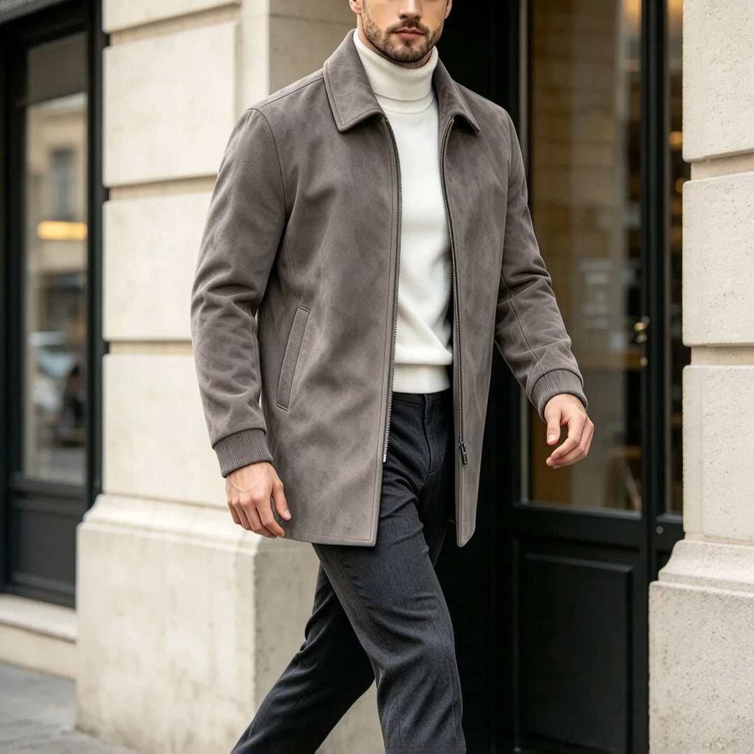 Harrington Suede Car Coat