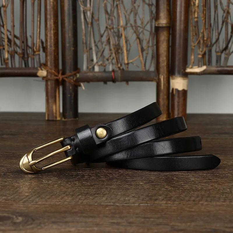 Quinn Slim Leather Belt