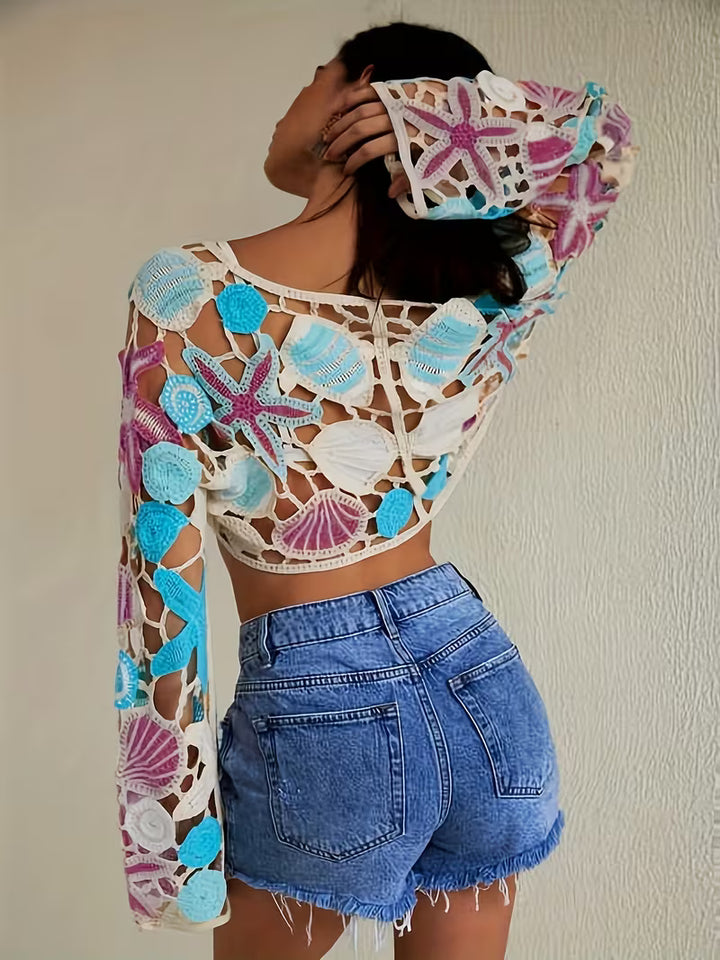 Sunset Reef Knit Top