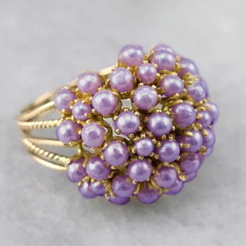 Capri Bloom Cluster Ring