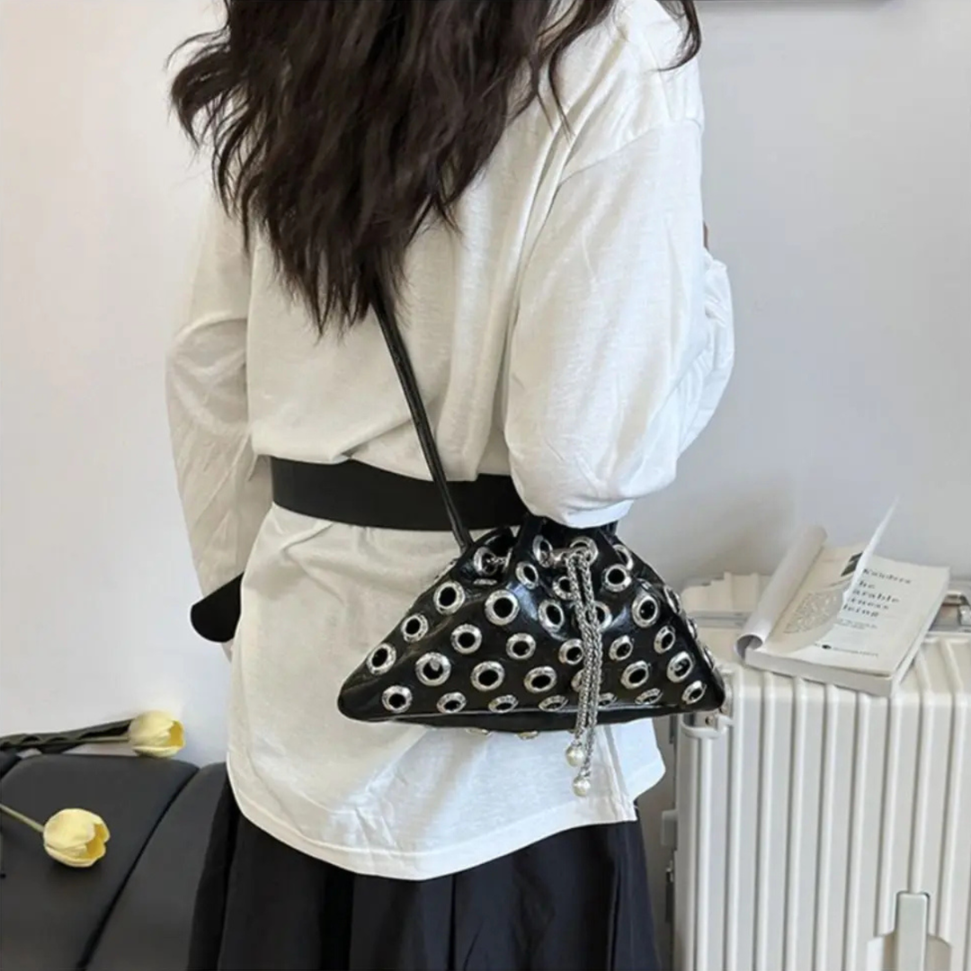 Triad Stud Shoulder Bag