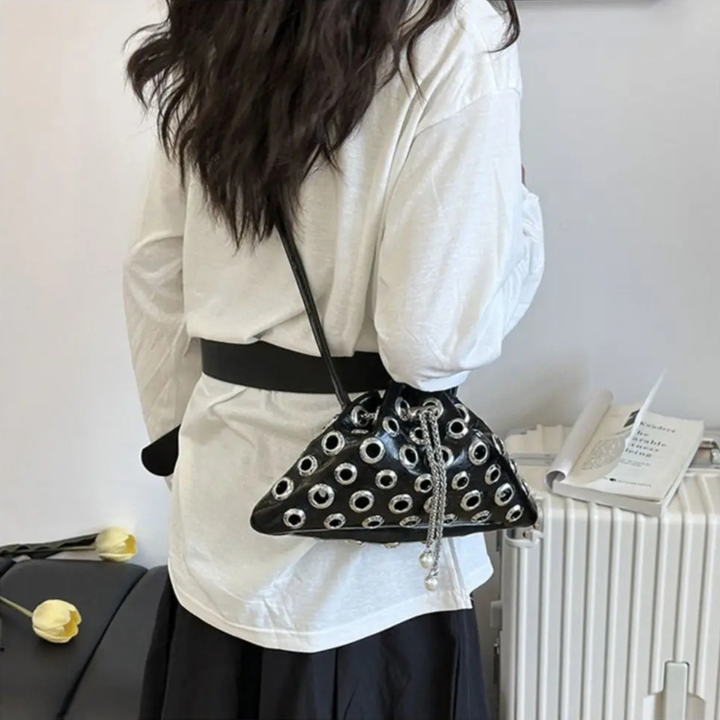 Triad Stud Shoulder Bag