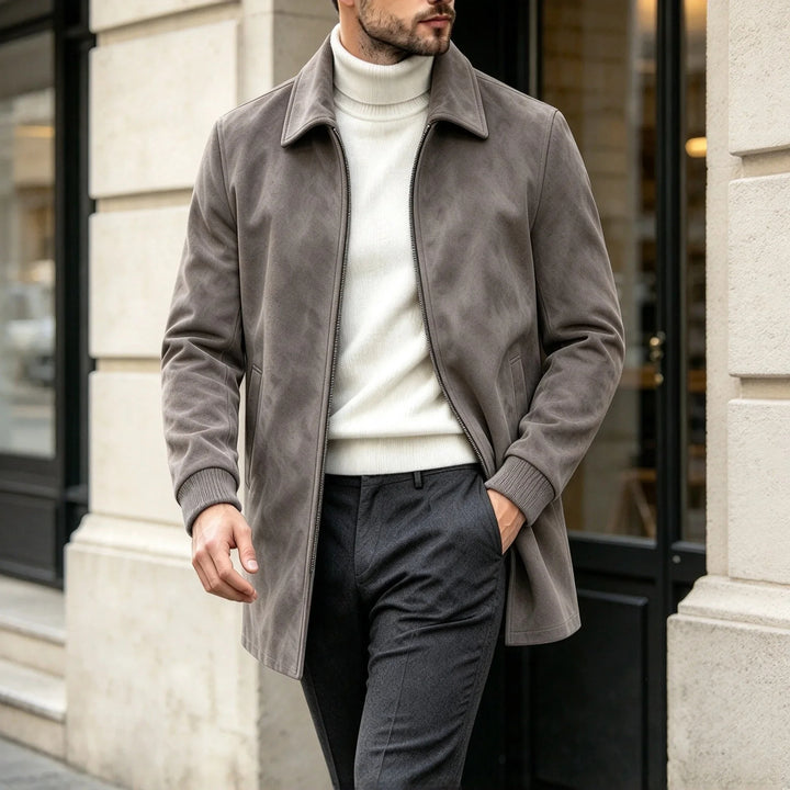 Harrington Suede Car Coat