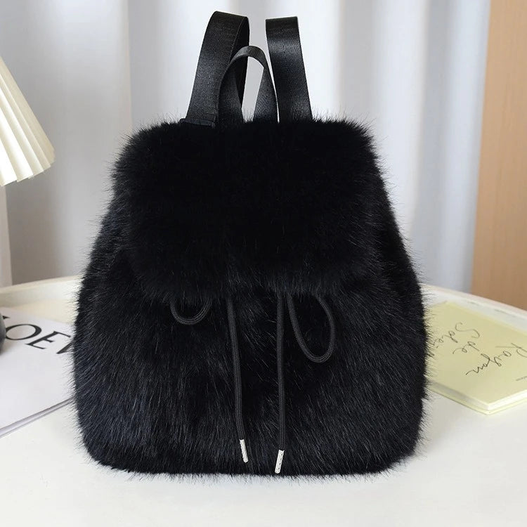 Plush Theory Faux Fur Backpack