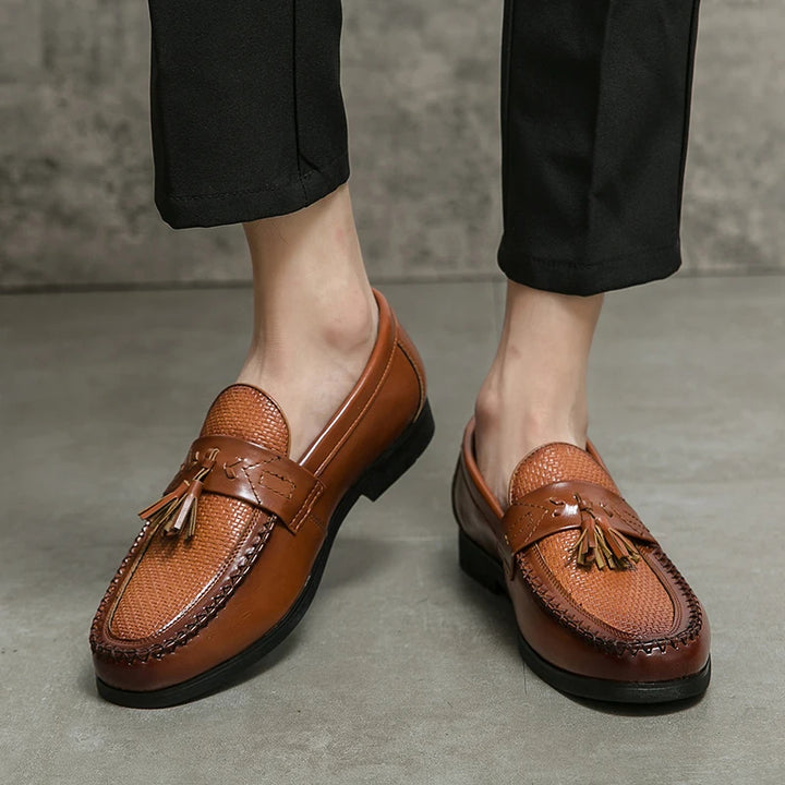 Belmont Woven Tassel Loafers