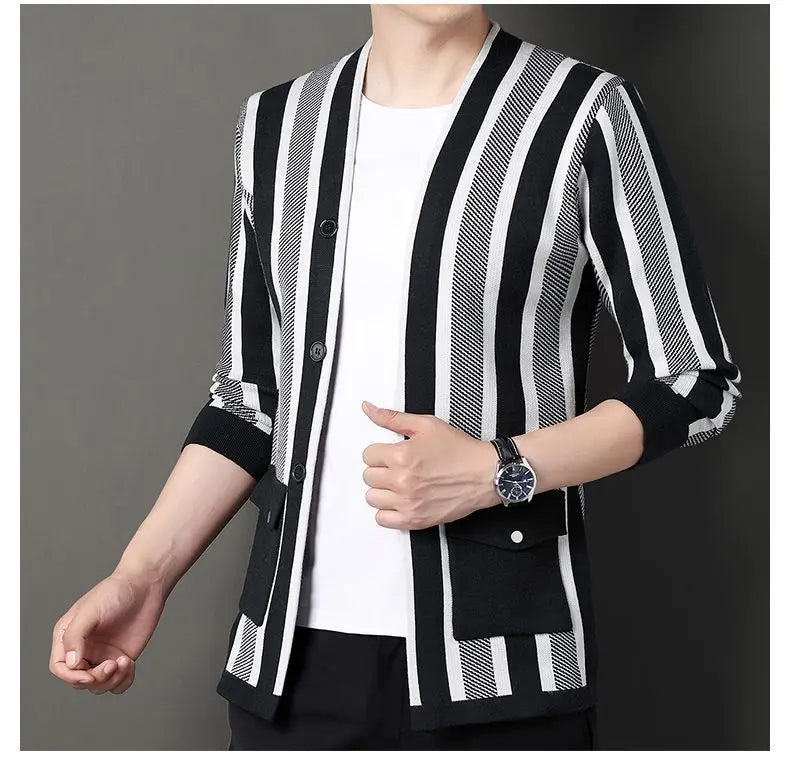 Trenton Stripe Cardigan