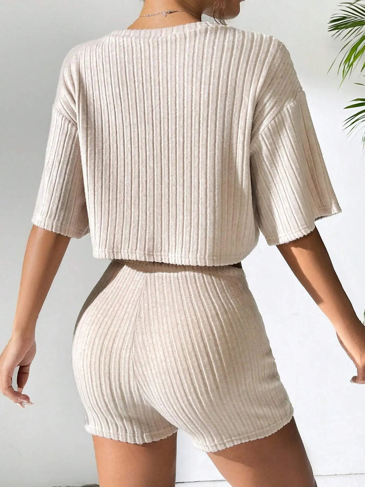Sculpt Ribbed Lounge Set