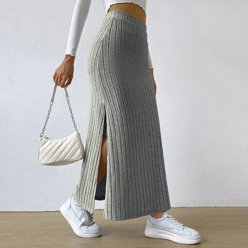 Verona Textured Maxi Skirt