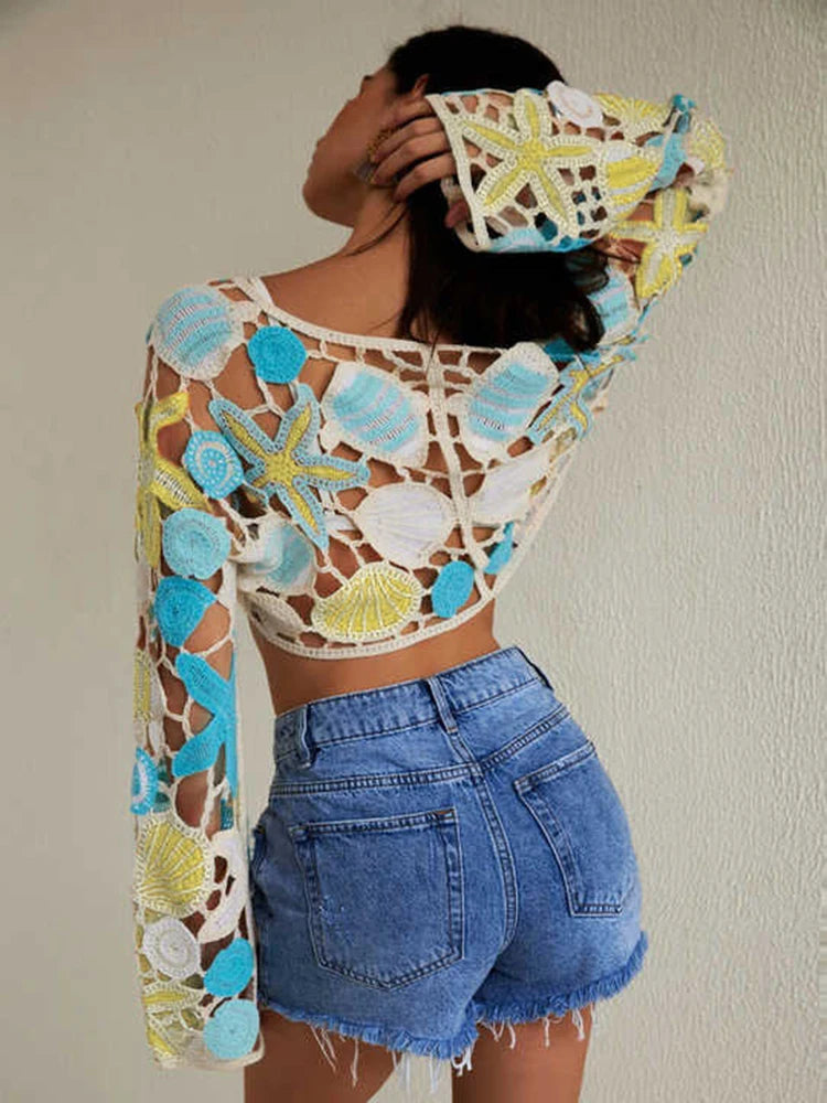 Sunset Reef Knit Top
