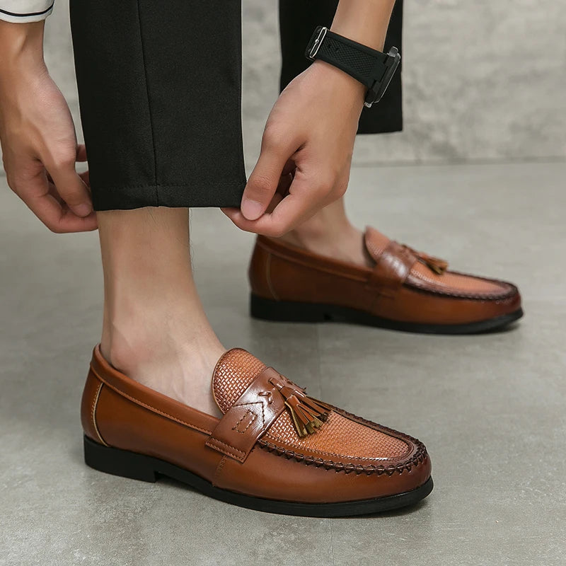 Belmont Woven Tassel Loafers