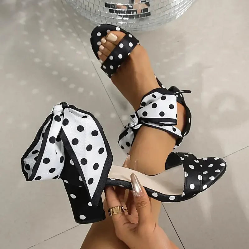 Polka Bow-Tie Heels