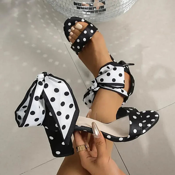 Polka Bow-Tie Heels