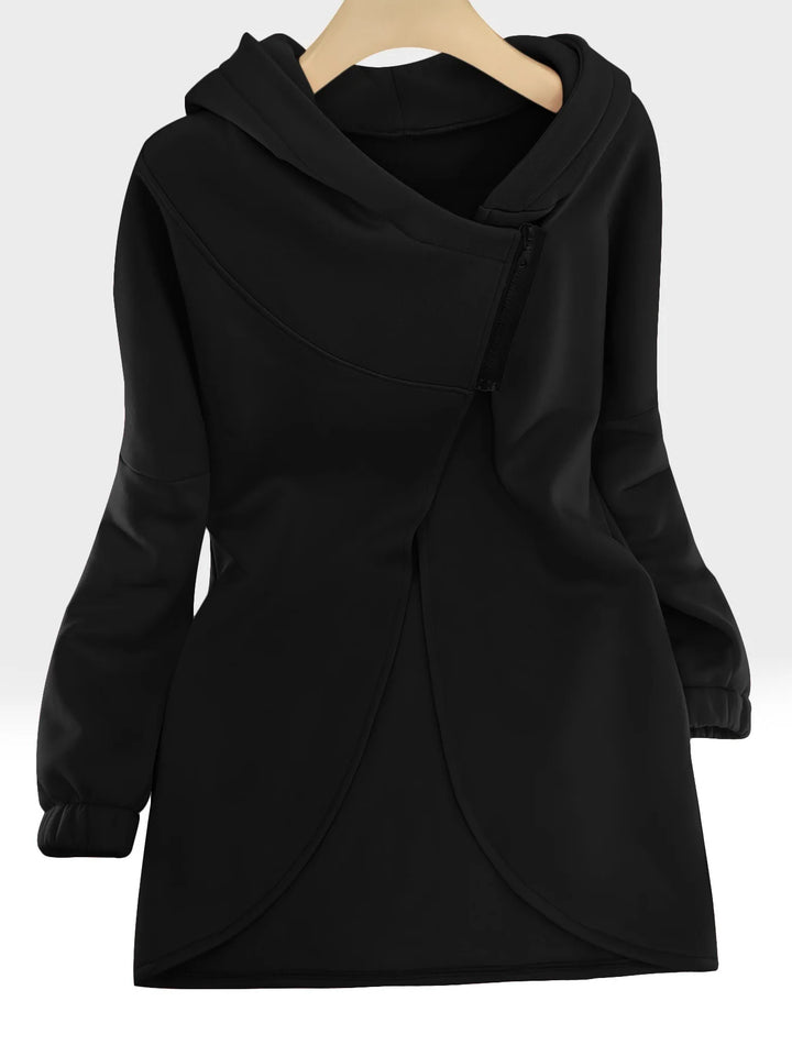 Asymmetrical Zip Hoodie
