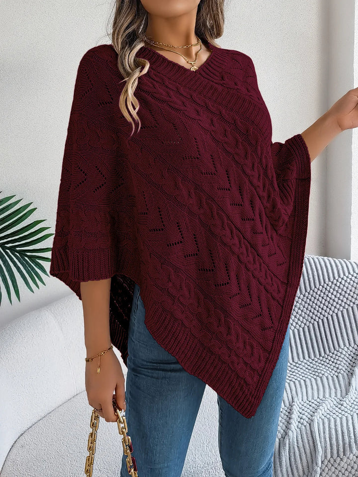Novena Knit Sweater Poncho