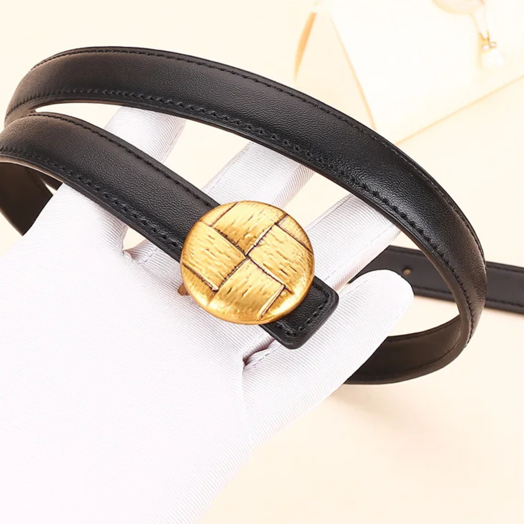 Sola Slim Leather Belt