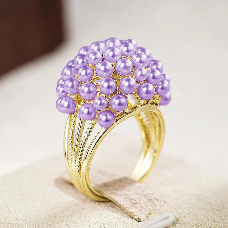 Capri Bloom Cluster Ring