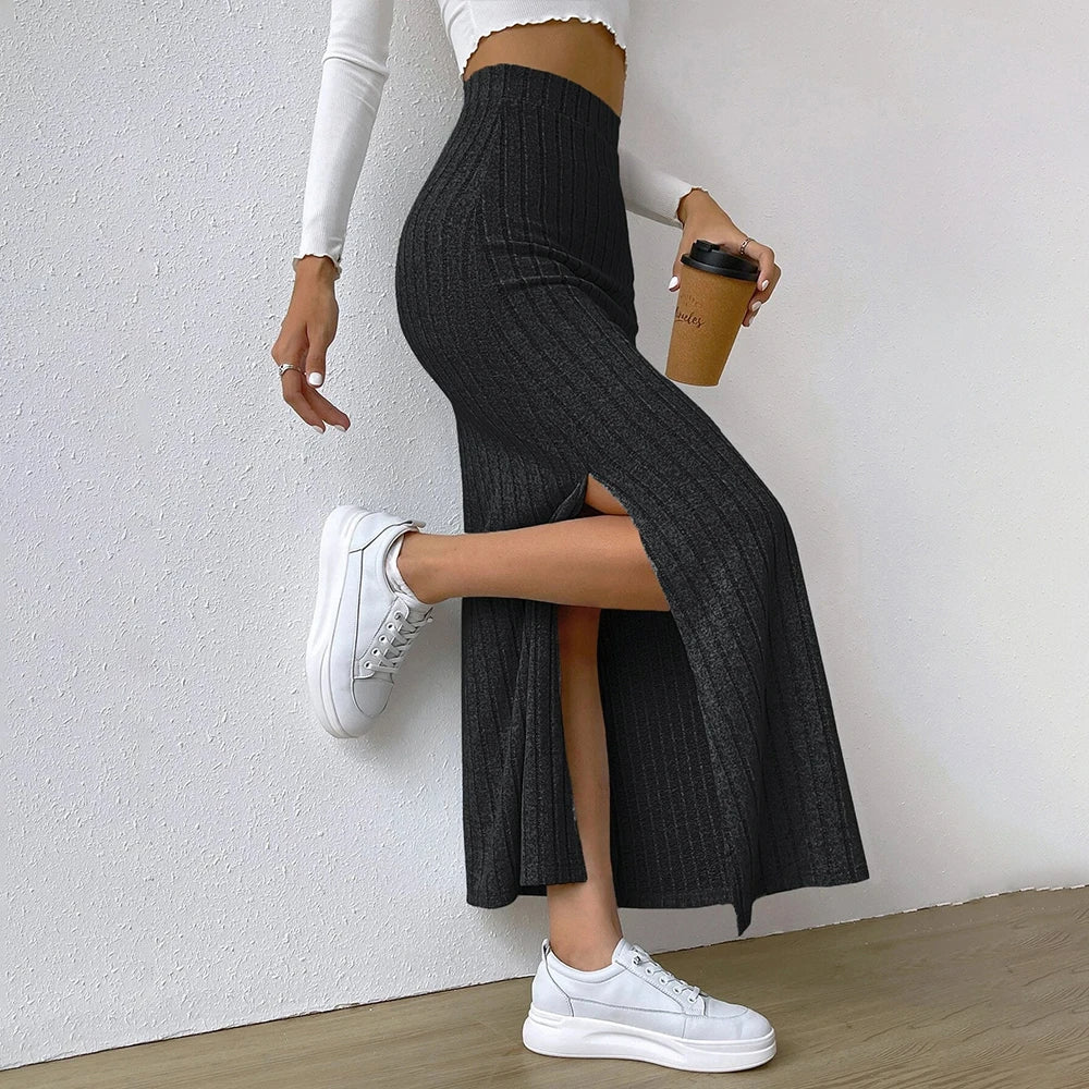 Verona Textured Maxi Skirt