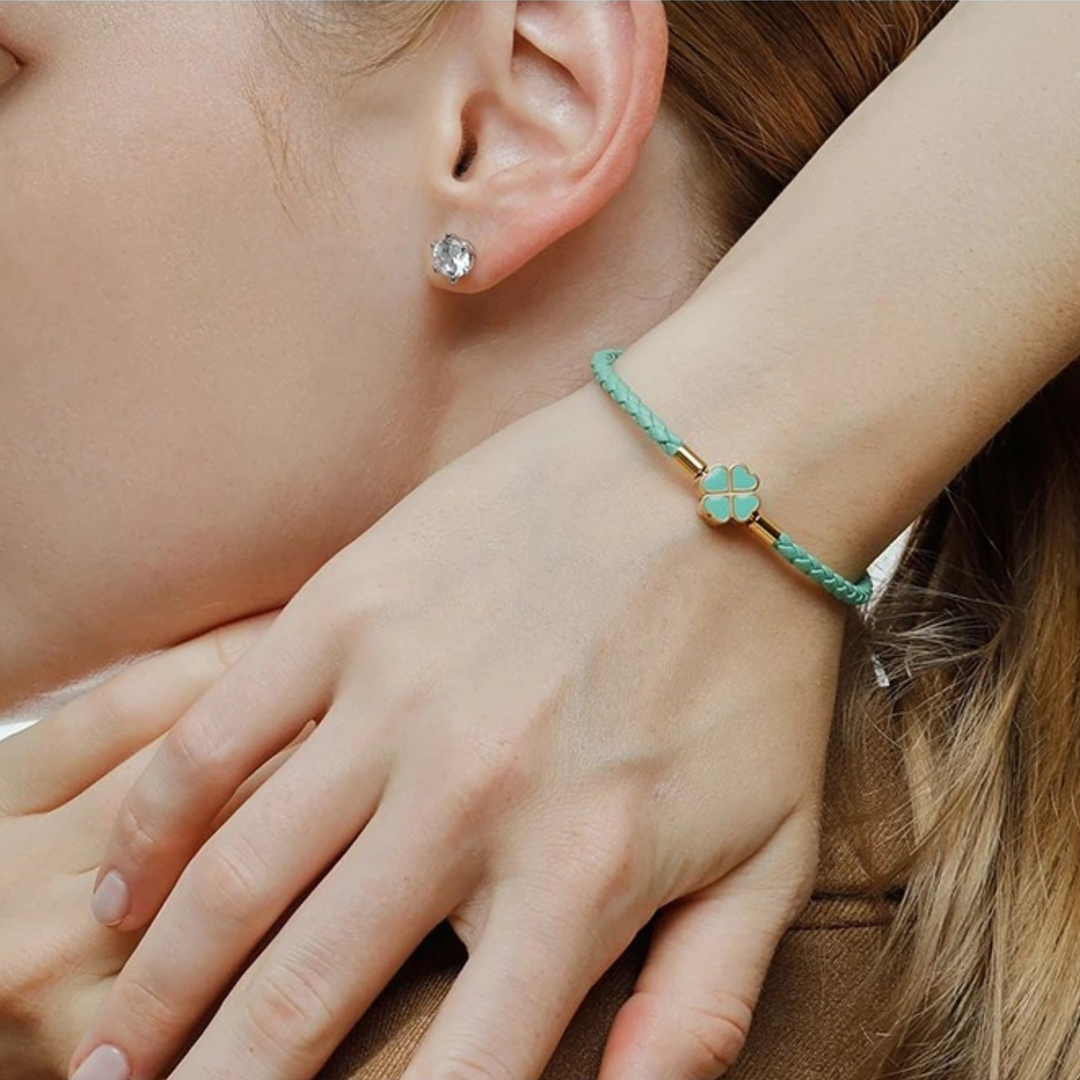 Four-Leaf Braided Bracelet
