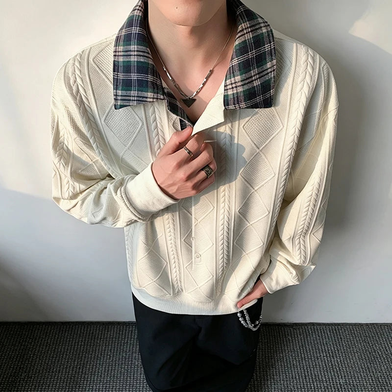 Prescott Plaid Collar Pullover