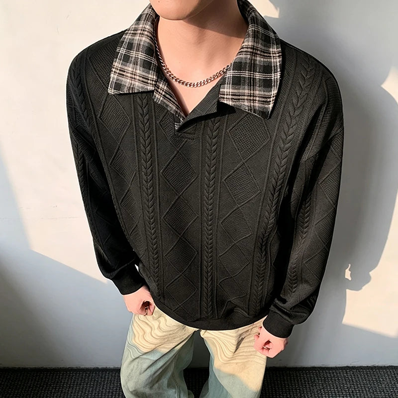 Prescott Plaid Collar Pullover