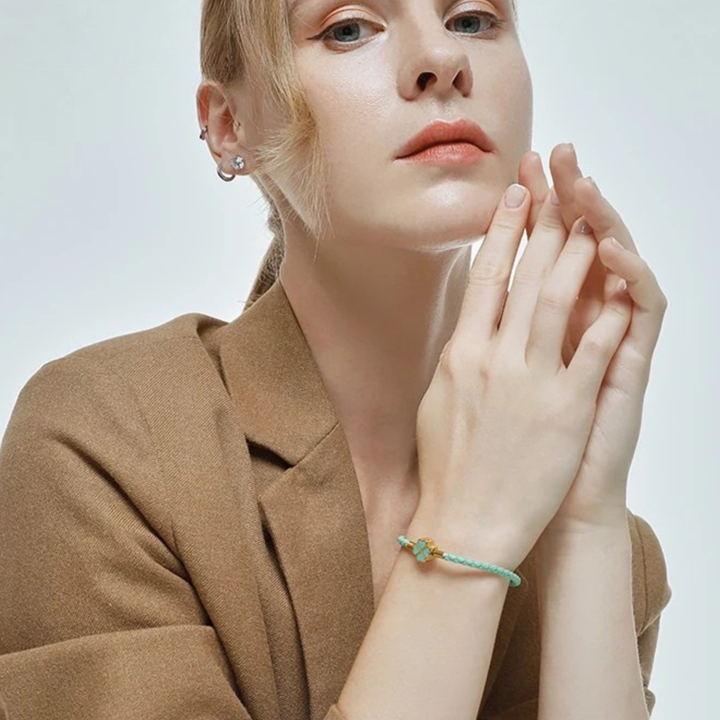 Four-Leaf Braided Bracelet