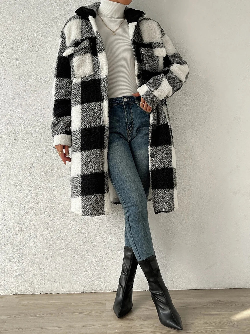 Weekend Plaid Sherpa