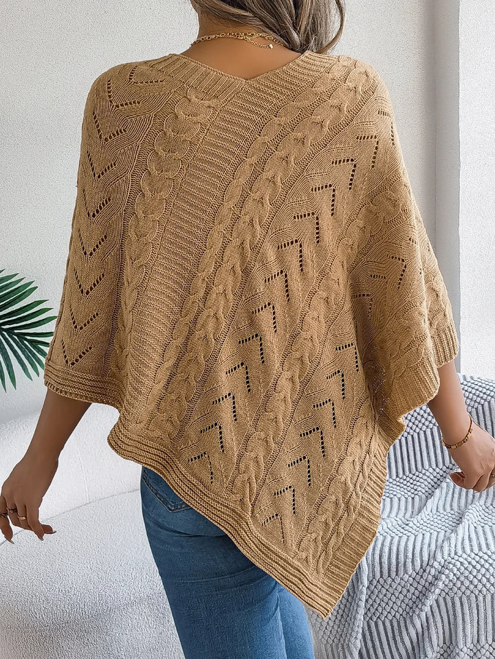 Novena Knit Sweater Poncho