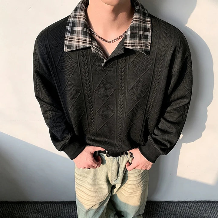 Prescott Plaid Collar Pullover