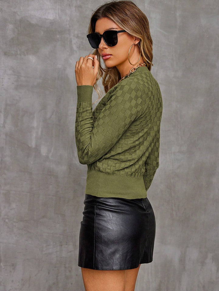 Demi Checkered Knit