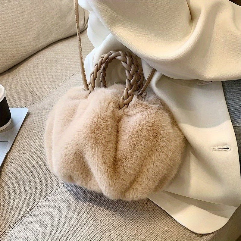 Pomme Plush Crossbody Bag