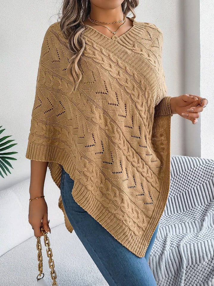 Novena Knit Sweater Poncho