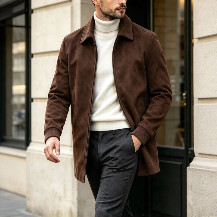 Harrington Suede Car Coat