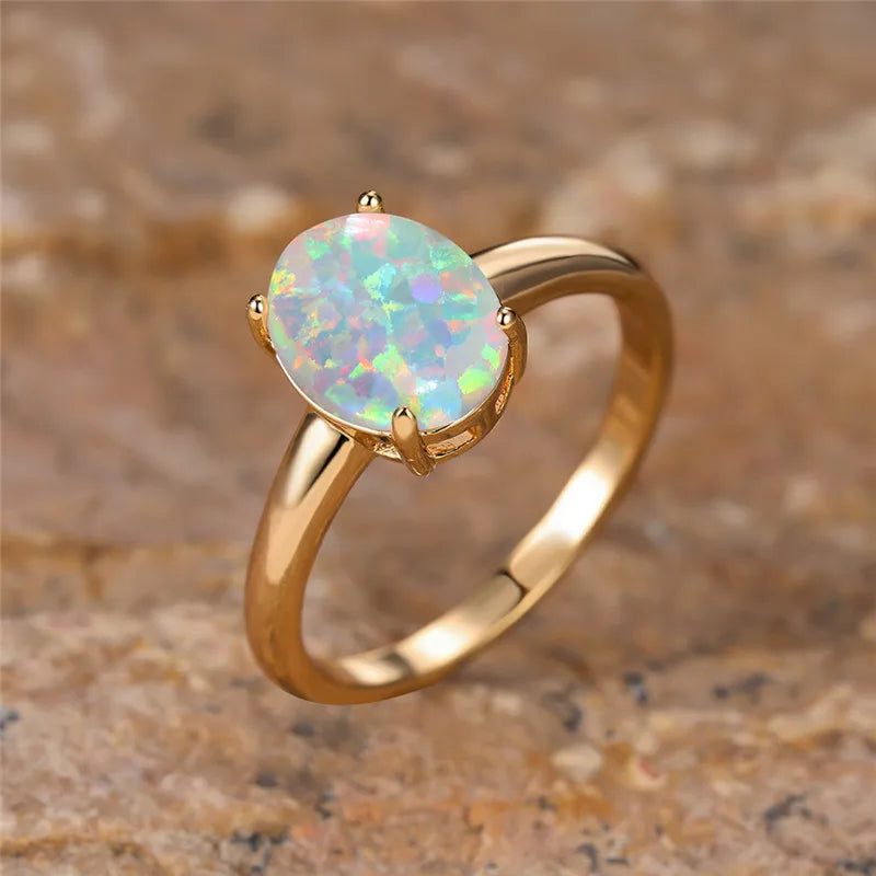 Halo Opal Ring