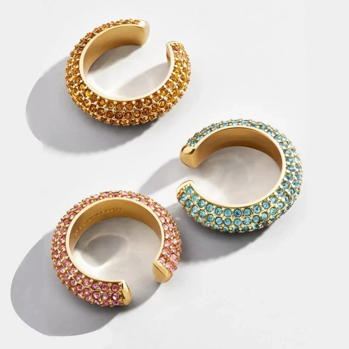 Halo Pavé Crystal Ear Cuff