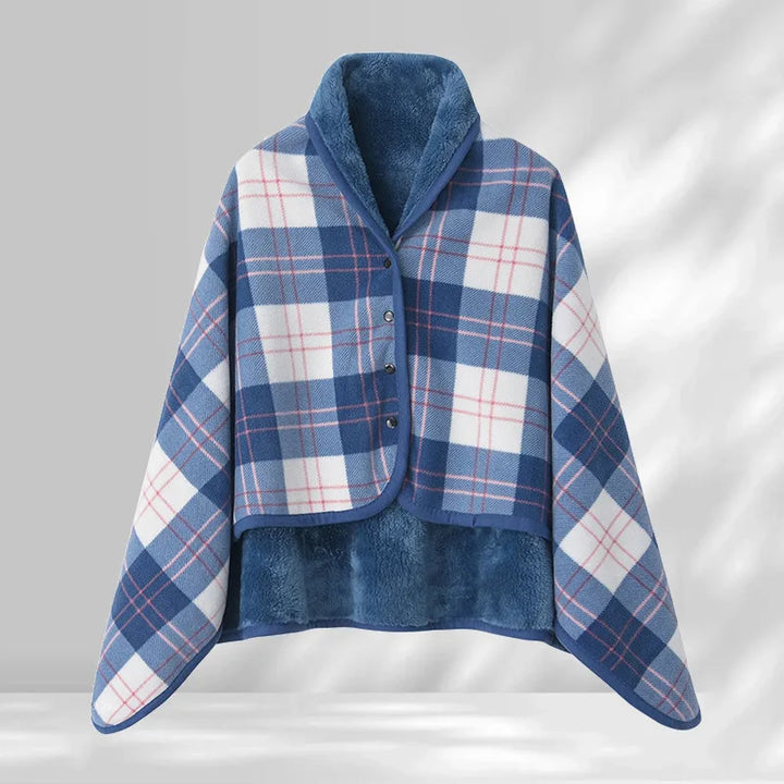 Hearthwood Plaid Blanket Shawl