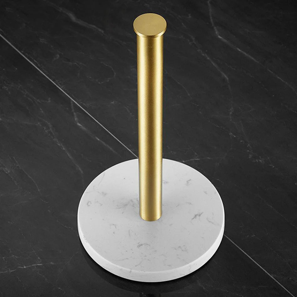 Marble & Gold Paper Towel Holder