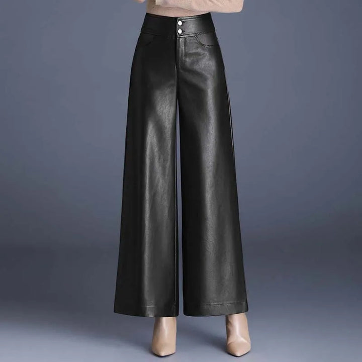 Empress Wide-Leg Leather Pants