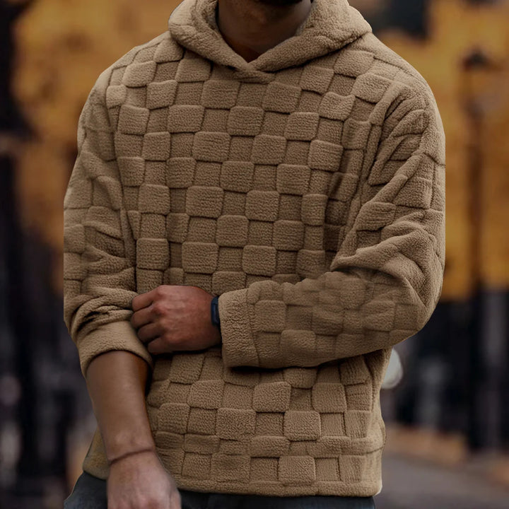 Studio Check Hooded Sweatshirt