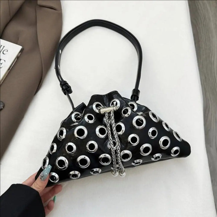 Triad Stud Shoulder Bag