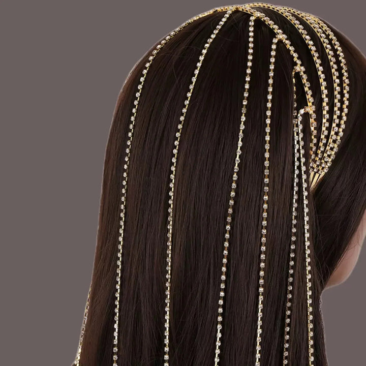 Glimmer Diamond-Drip Head Chain