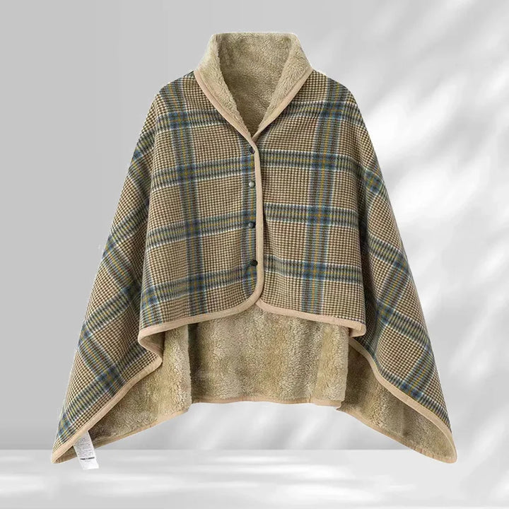 Hearthwood Plaid Blanket Shawl