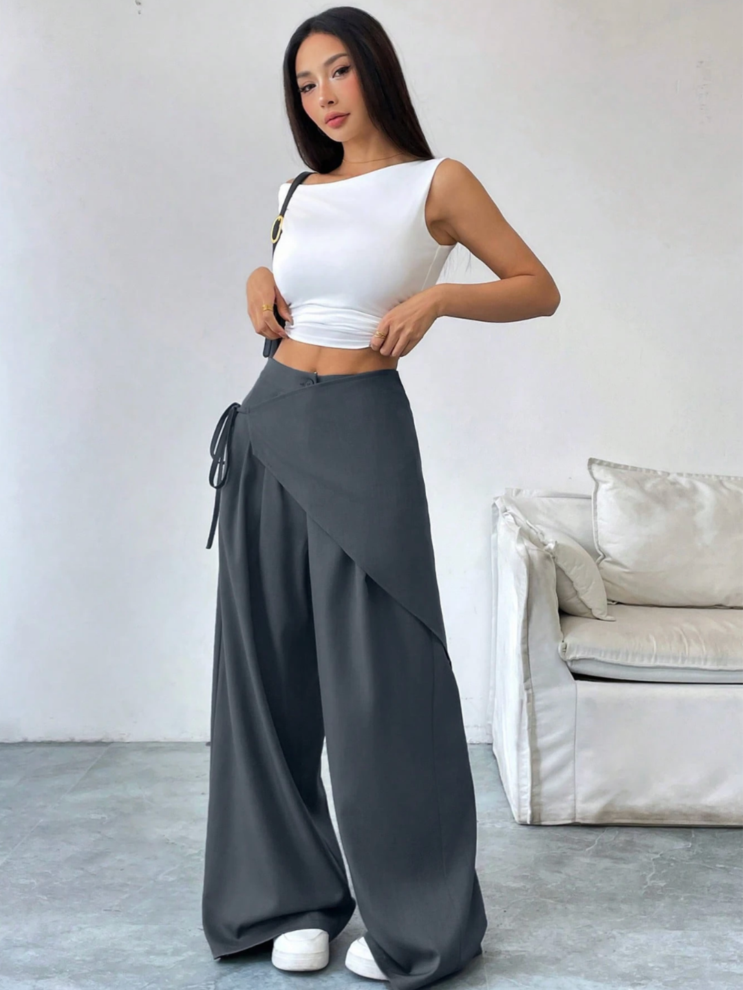 Vivia Wrap-Front Pant